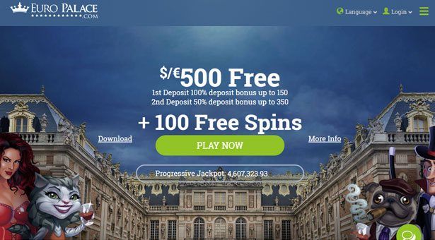 100 Free Spins at Euro Palace Casino